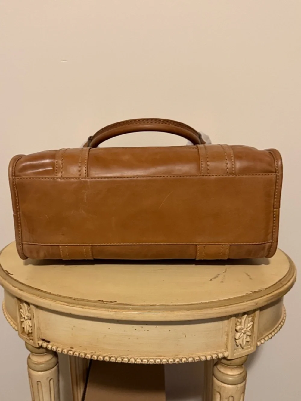 Frye Melissa Leather Satchel Handbag
